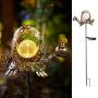 Solar Garden Decorative Lights Metal Turtle Outdoor Stakes Lighting for Courtyard, Lawn, Patio, Pathway Ornament(Bronze)