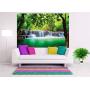 GREAT ART Photo Wallpaper – Waterfall Feng Shui – Picture Decoration Nature Jungle Paradise Asia Travel Location Thailand Wellness Spa Relax Image Decor Wall Mural (82.7x55.1in - 210x140cm)