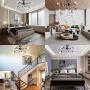 PUMING Sputnik Chandeliers 8 Lights Industrial Ceiling Light Fixture Flush Mount Ceiling Lamps for Kitchen Bedroom Dining Room Hallway, Black