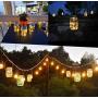 Solar Mason Jar Lights,8 Pack 30 Led Hanging String Fairy Jar Solar Lantern Lights for Outdoor Patio Garden Yard and Lawn Decoration（Hangers and Jars Included）