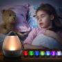 MOKOQI Star Projector Night Light, Christmas Gifts for 3-6-9 Year Old Girls and Boys, Vivid Starry Sky Night Lights Projector with Timer and Hanging Strap for Kids Baby Bedroom Decor Black