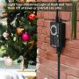 DEWENWILS Outdoor Christmas Light Timer with Photocell Light Sensor, Weatherproof Plug in Timer Switch, 2 Grounded Outlet for Christmas Landscape Light, Fountain, 15A 1/2HP UL Listed