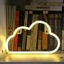 Protecu Cloud Light Neon Sign, LED Signs for Bedroom Neon Signs for Wall Decor, Neon Lights Light Up Signs for Kids Living Room, Birthday, Wedding Party, Christmas, New Year Home Decor (Warm White)