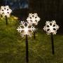 Christmas Stake Lights, Outdoor Garden Lights, Energy Saving Waterproof Lights Christmas Decorations for Patio, Walkway, Yard, Lawn (Snowflake, 5 PCS)