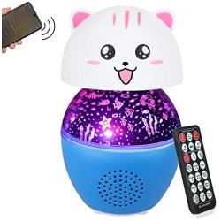 Anpro 3 in 1 Night Light Projector for Kids, Rechargeable Bluetooth Speaker Star & Ocean Projector, 16 Lighting Modes and Multi-Function Timer Remote Control, for Baby Bedroom and Kids Gift