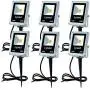 Low Voltage Led Landscape Lights, Lysed 10w 12v Led Flood Light, Garden Lights for Outdoor Spotlights, Perfect for Pathway, Lawns, Walls (Warm White) [6 Pack]