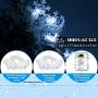 8 Modes Christmas String Lights 10 Feet 30 LED Christmas Snowflake Fairy Lights Battery Operated Waterproof Lights for Home Garden Patio Bedroom Christmas Outdoor Indoor Decorations (Cool White)