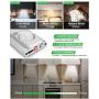 Under Cabinet Lighting 80 LED Closet Light, Motion Sensor Lights Indoor USB Rechargeable Dimmable Wireless Stick-on Night Light Bar for Kitchen, Wardrobe, Garage, Stairs, Bedroom (1 Pack)