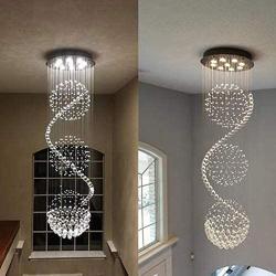 Chandelier Modern Crystal Raindrop Chandelier Lighting Flush Mount LED Ceiling Light Fixture Pendant Lamp for Dining Room Bathroom Bedroom Livingroom (Crystal chandeliers5)