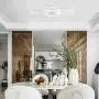 CHYING Modern Ceiling Light, White Flush Mount LED Rectangle Light Fixture 60W 6000K White Light PVC Metal Lighting for Living Room Bedroom Study