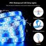 RC Led Strip Lights, 32.8ft Led Lights for Bedroom with Remote RGB Waterproof Led Light Strips