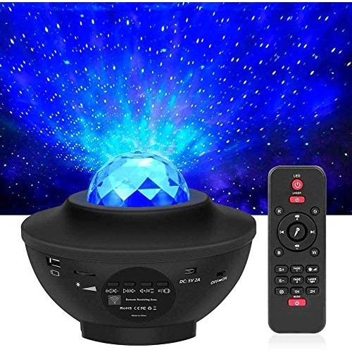 Dododuck Star Projector Night Light with Ocean Wave Functions. The Night Light Galaxy Projector Combines Led, Laser and Bluetooth Speaker to Create an Immersive Experience.