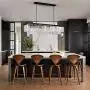 Antilisha Rectangular Crystal Chandelier Lighting Modern K9 Pendant Ceiling Chandeliers 10 Lights for Dining Room Kitchen Island Dinning Table Rectangle Linear Chandeliers Fixture L39.4'' W10.2''