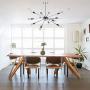 GRUSTRUST 12-Light Sliver Chandeliers Lighting Easy Mount Ceiling Light Chrome Modern Pendant Light Dimmable Lamp Bracket for Living Room Showroom Study Room(Bulbs Not Included)