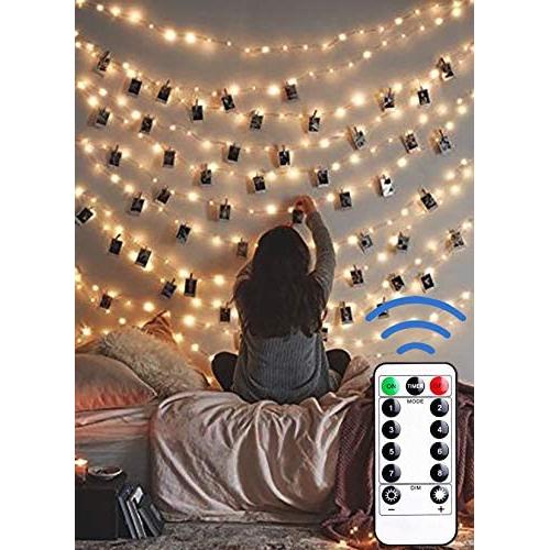 12APM 33 ft 100 LEDs Fairy String Lights with Remote USB Powered, for Bedroom Decor