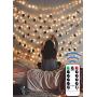 12APM 33 ft 100 LEDs Fairy String Lights with Remote USB Powered, for Bedroom Decor