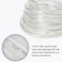Lychee 16.5ft 50LED Waterproof Solar Power String 1.2 V, Daylight White, with Light Sensor, Outdoor Rope Lights, Ideal for Christmas, Party, Wedding (Blue)