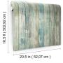 RoomMates Blue Distressed Wood Peel and Stick Wallpaper | Removable Wallpaper | Self Adhesive Wallpaper | RMK9052WP