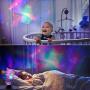 SOAIY Sleep Soother Aurora Projection LED Night Light Lamp with 8 Lighting Mode & Speaker, Relaxing Light Show for Baby Kids and Adults, Mood Light for Baby Nursery Bedroom Living Room (Black)