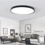 LED Flush Mount Ceiling Light 9inch,12W (100W Equivalent),6000-6500K (Bright White)，AC110-265V,ETL List,Ceiling Light Fixture，Panel Lamp Mount Surface, Round(9Inch-6500K)