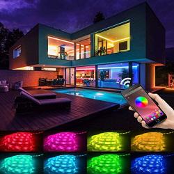 Led Strip Lights 65.6FT, Led Lights for Bedroom, App and Remote Smart Flexible led Strip Light, Led Light Music Sync, 5050 RGB LEDs Color Changing Lights Strip for Party Kitchen Home Decoration