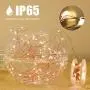 HSicily Fairy Lights Plug in, 8 Modes 33ft 100 LED USB String Lights with Adapter Remote Timer Warm White Twinkle Lights for Christmas Thanksgiving Bedroom Patio Wedding Party Indoor Outdoor