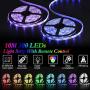 RUYMYOS Led Light Strip Kit with 12V Power Supply and Remote Controller, 5050 32.8FT (10M) 300LEDs RGB Led Lights, Led Rope Lights, Flexible Tape Light for Home Kitchen Bedroom Party Christmas