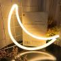 Moon LED Signs Neon Lights for Wall Decor,USB or Battery Operated Neon Light Sign,Neon Signs for Bedroom, Light Up Sign for Christmas,Party,Kids,Girls Living Room (Moon - Yellow)