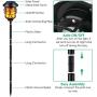 TomCare Solar Lights Metal Flickering Flame Solar Torches Lights Waterproof Outdoor Heavy Duty Lighting Solar Pathway Lights Landscape Lighting Dusk to Dawn Auto On/Off for Garden Patio Yard, 4 Pack