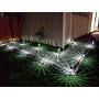 Enchanted Spaces Black Solar Path Light, Set of 6, with Glass Lens, Metal Ground Stake, and Extra-Bright LED for Lawn, Patio, Yard, Walkway, Driveway