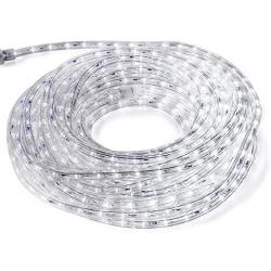 FOEERS 3M 10ft 110V Led Rope Lights Outdoor Wedding Christmas Holiday Decoration Lights (White)