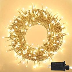 Extra-Long 95FT 240 LED Christmas String Lights Outdoor/Indoor, Ultra-Bright Christmas Tree Lights with 8 Lighting Modes, Plug in Fairy String Lights for Patio Wedding Party Decoration (Warm White)