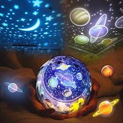 Star Night Light for Kids, Universe Night Light Projection Lamp, Romantic Star Sea Birthday New Projector lamp for Bedroom - 6 Sets of Film