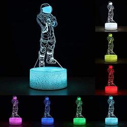 3D Forinit Night Light,16 Colors Changeable with Remote Control Kids Bedroom Decoration Fortnit Room Decor Desk Lamp, Creative Lighting Gifts for Kids and Fortnit Fans