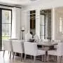 ROYAL PEARL Modern LED Pendant Light 3-Ring Chandeliers Fixture Dimmable Ceiling Lights Lamp,Warm White, Silver