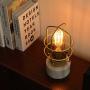 CO-Z Industrial Desk Lamp with Marble Base, Mid-Century Modern Table Lamp 10 Inches in Height, Edison Bulb Not Included for Living Room Bedroom Dining Room.