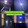 YZAA Solar Lights Outdoor 288 LED Motion Sensor Security Lights IP65 Waterproof with 270°/3 Working Modes Solar Powered Lights for Garden Patio Yard YZAA Solar Lights Outdoor 288 LED Motion Sensor Security Lights IP65 Waterproof with 270°/3 Working Modes Solar Powered Lights for Garden Patio Yard