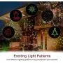 Christmas Laser Lights, Projector Lights Led Landscape Spotlight Red and Green Star Show with Rf Wireless Remote Christmas Decorative for Outdoor Garden Patio Wall Xmas Holiday Party