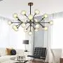 Sputnik Molecule Chandelier Lighting 21 Lights Nordic Branch Pendant Light Vintage Industrial Kitchen Dining Room Ceiling Light Fixture for Hallway Home