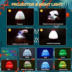 Star Projector Night Light for Kids, NARFISH Baby Projection Lamp for Bedroom 360 Degree Rotating Starry Sky Projector with Music Color Change, Birthday Gift for Boys Girls (6 Sets Films)