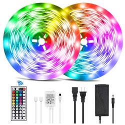 Led Strip Lights, 32.8ft/10M SMD5050 Waterproof RGB Strip Lights, Color Changing Strip Lighting with 44 Key Remote Controller, Flexible Strip Lights for Home, Bedroom, DIY Decoration ( Upgraded Model)