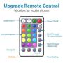 Fairy String Lights Battery Operated & USB Plug-in 33Ft 100 LEDs 16 Color Changing Lights and 8 Lights Mode Remote Waterproof 3AA Battery Case, String Lights for Bedroom Christmas Wedding Party Decor