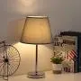 HAITRAL Modern Table Lamps - Grey Small Nightstand Lamps Set of 2, Bedside Desk Lamps for Bedroom, Office, College Dorm, Kids Room with Mini Metal Basic and Fabric Lamp Shade - Silver (HT-ATH05-15X2) HAITRAL Modern Table Lamps - Grey Small Nightstand Lamps Set of 2, Bedside Desk Lamps for Bedroom, Office, College Dorm, Kids Room with Mini Metal Basic and Fabric Lamp Shade - Silver (HT-ATH05-15X2)