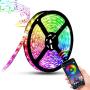 JMEXSUSS WiFi LED Strip Lights, 16.4ft Music Sync LED Light Strip, RGB 5050 Color Changing Rope Lights Compatible with Alexa, Google Home, Phone App, Remote Control Flexible Tape Lights for Bedroom