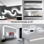 Lepro LED Strip Light, 32.8Ft Dimmable Vanity Lights, 6000K Super Bright LED Tape Lights, 600 LEDs SMD 2835, Strong 3M Adhesive, Suitable for Home, Kitchen, Under Cabinet, Bedroom, Daylight White