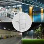 Viugreum 300W LED Flood Light, 24000LM Super Bright Outdoor Work Stadium Lights, 6000K Daylight White, 1500W Halogen Equivalent, IP66 Waterproof Security Floodlight for Garage, Garden, Lawn, Yard