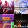 50FT Music LED Strip Lights,Sync to Music with 40 Key Remote Controller Flexible Strip Lights for Bedroom