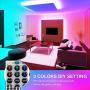 Onforu 50ft RGB LED Strip Lights, Music Synchronized Light Strip with 44 Keys Remote, Color Changing Room Lights with Timing, 5050 RGB Tape Light, DIY Multicolor Rope Light for Bedroom, TV, Party, Bar