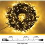 KINGSO 300 LED 105ft Christmas String Lights Outdoor Indoor Remote Control 8 Modes Memory Function for Christmas Party Garden End to End Connectable Waterproof IP65 (Warm White)