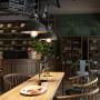 LOG BARN Pendant Lighting with Cutouts on Top, Industrial Silver Brushed Pendant Light for Kitchen Island, Dining Room and Bedroom